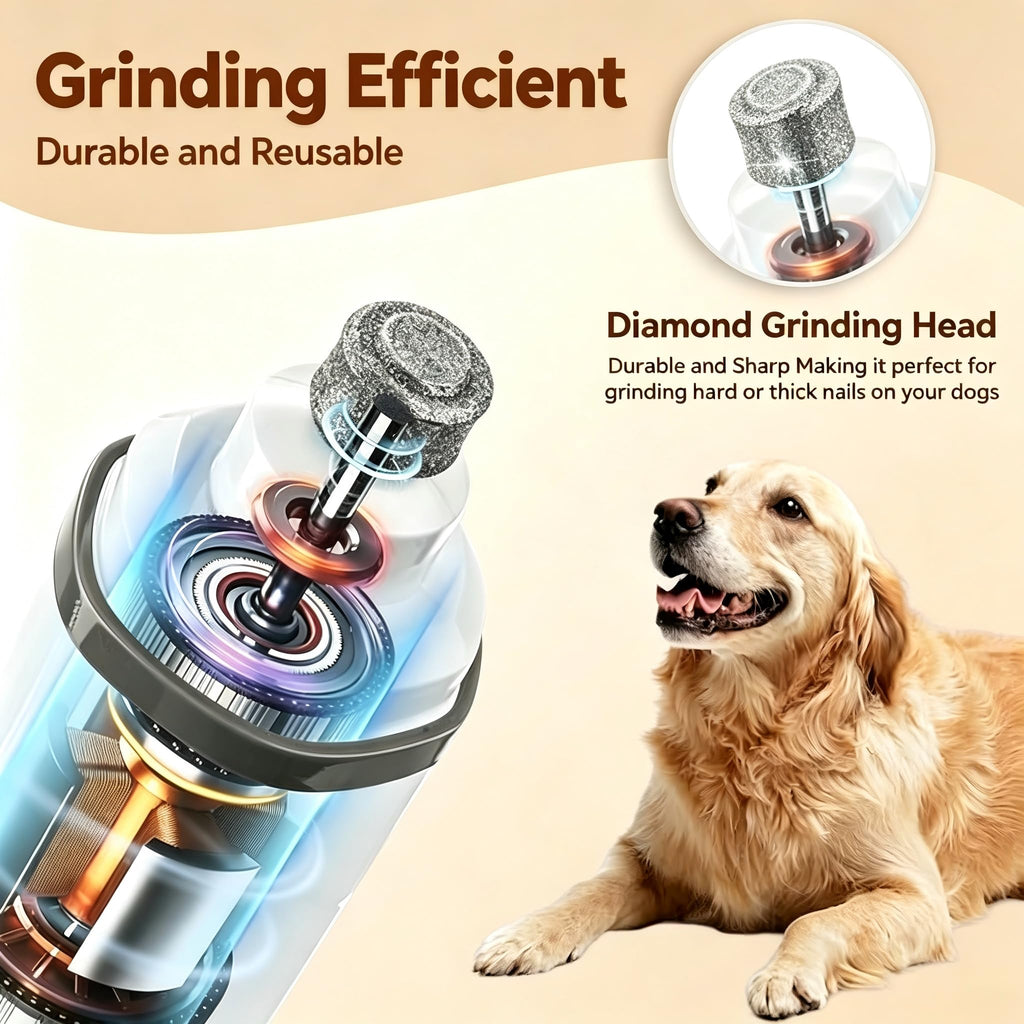 3-Speed Dog & Cat Nail Grinder with LED Light X652