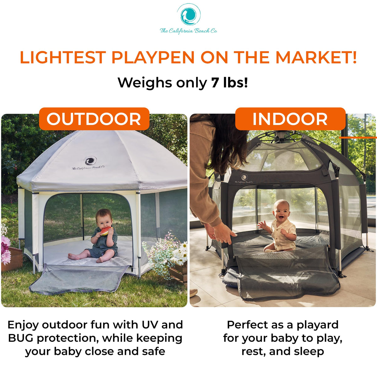 Portable Baby Playpen with Canopy K215