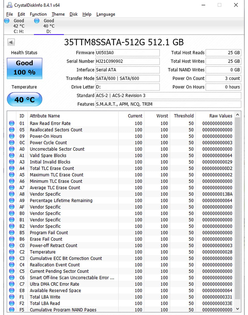 512GB M.2 2280 SATA III Internal Solid State Drive A901631