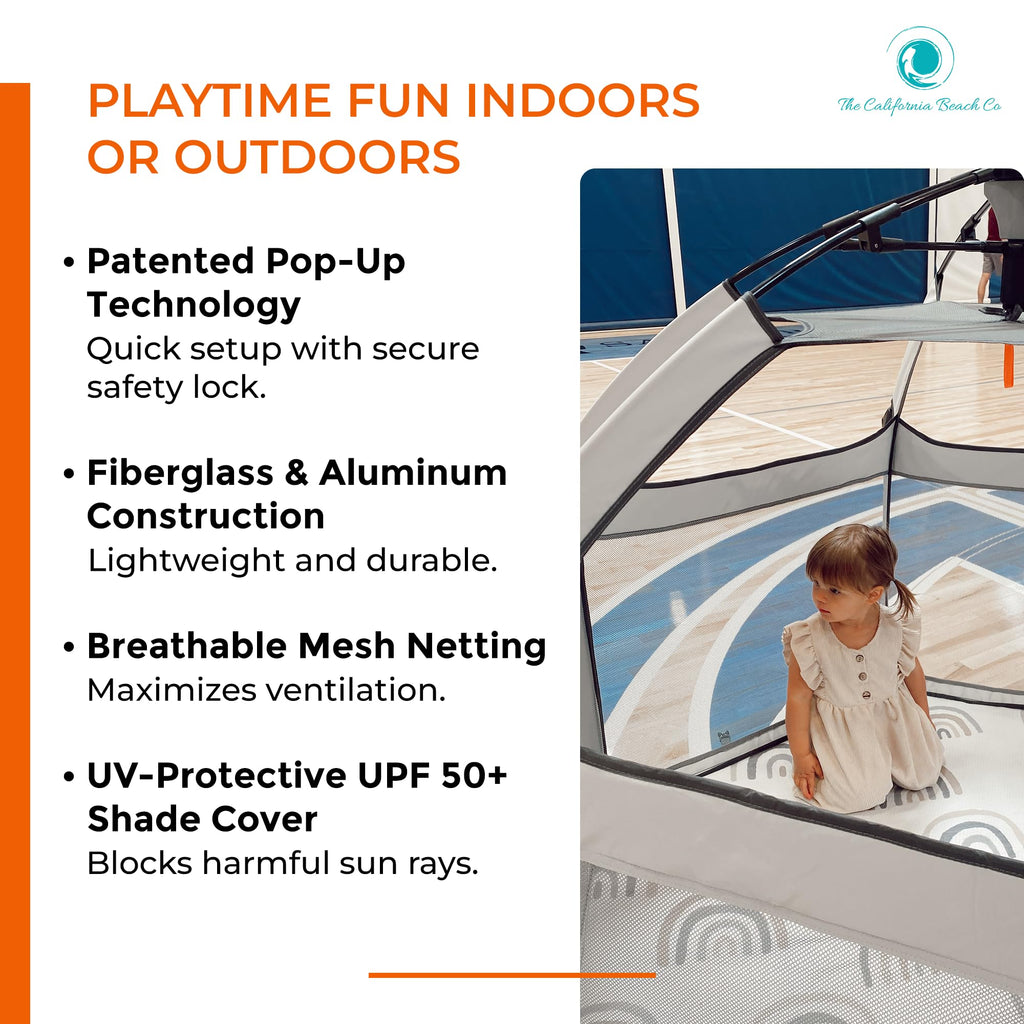 Portable Baby Playpen with Canopy K215