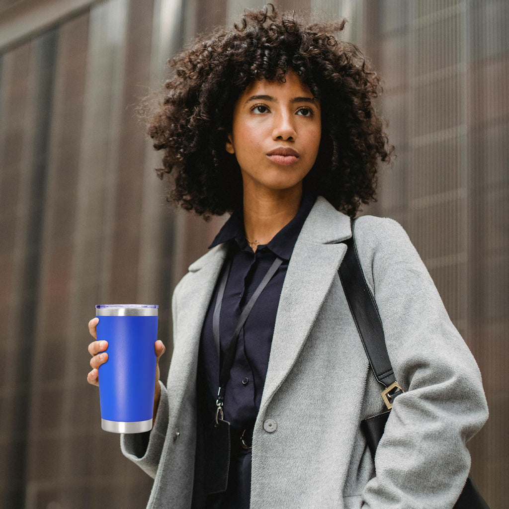 20oz Insulated Tumbler with Lid Dark Blue O2736