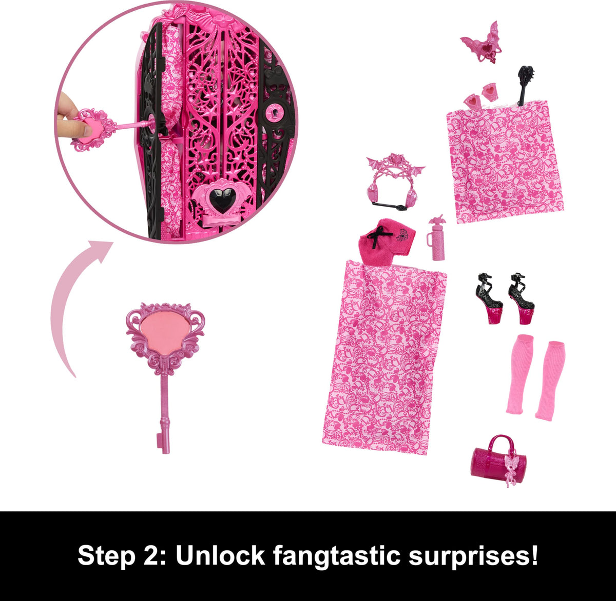Doll & Accessories Set with Dress-Up Closet M9051