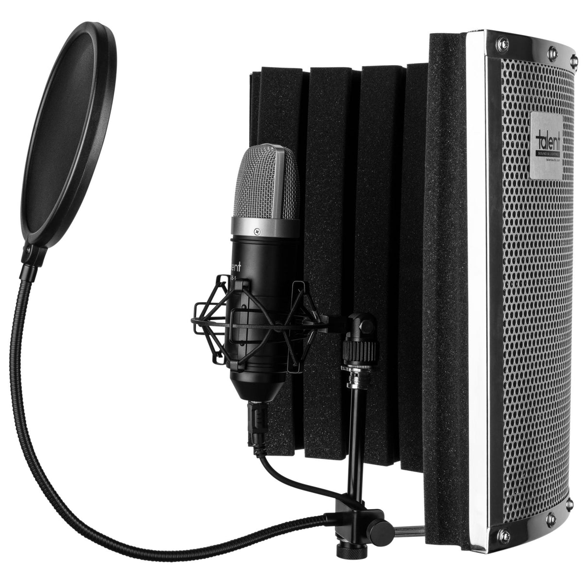 USB Condenser Microphone with Shock Mount and Pop Filter W6460