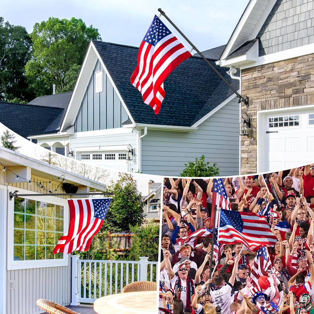 5 FT Stainless Steel Flag Pole Kit with Holder Bracket I227