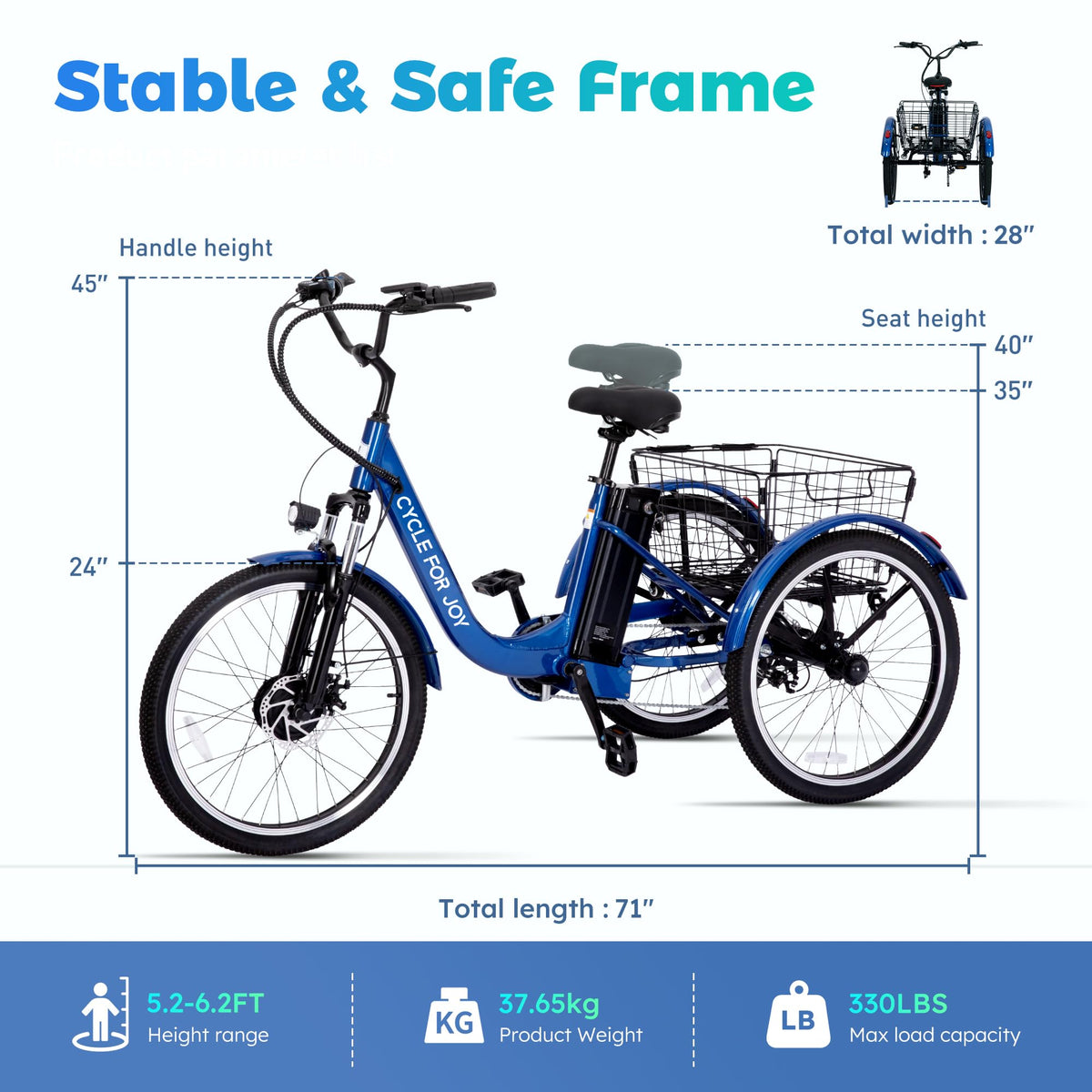 3 Wheel Electric Bike M833262
