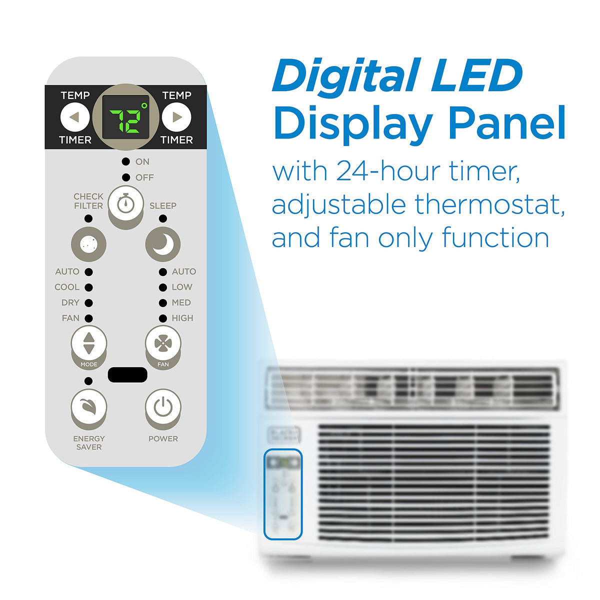 10000 BTU White Window Air Conditioner Q81362