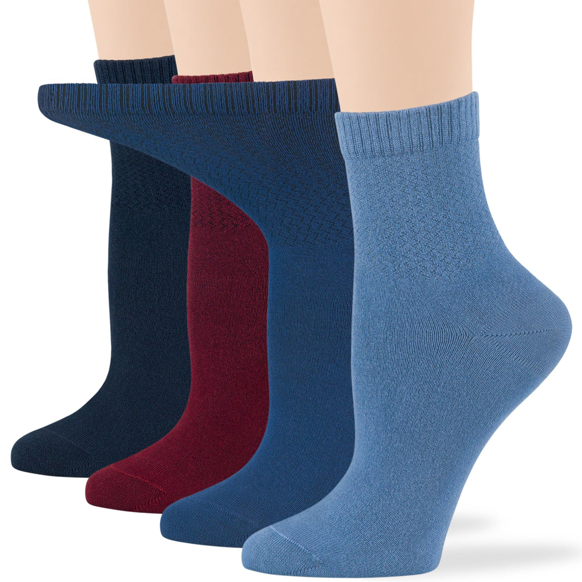 Viscose Bamboo Diabetic Socks 4 Pack U6236
