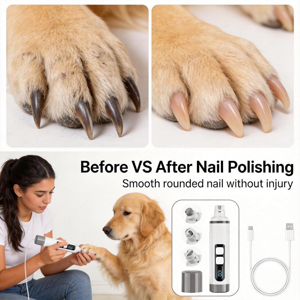 3-Speed Dog & Cat Nail Grinder with LED Light X652