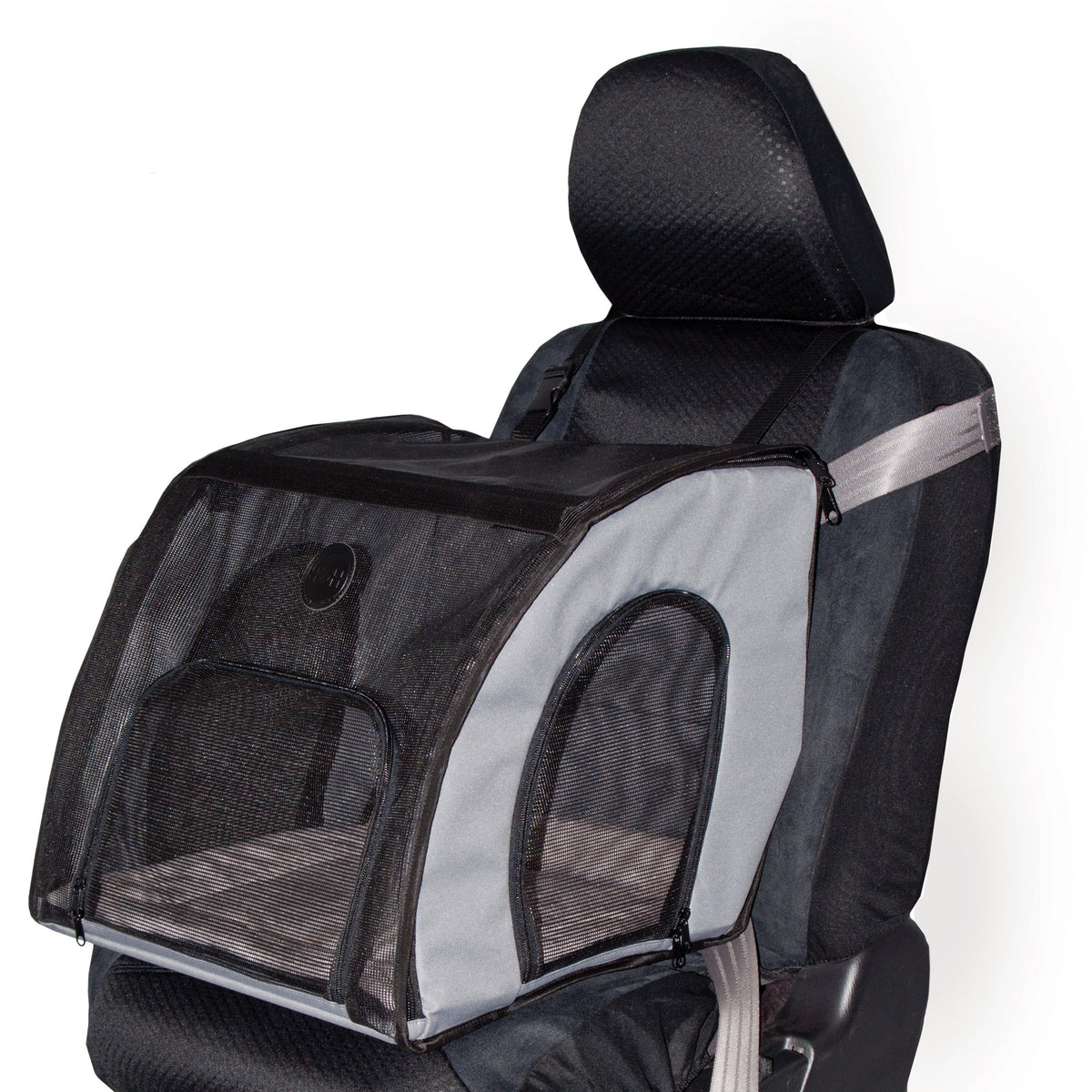 Dog Car Seat, Medium, Gray/Black B76901